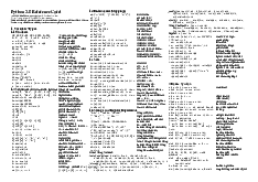 Python Reference Card